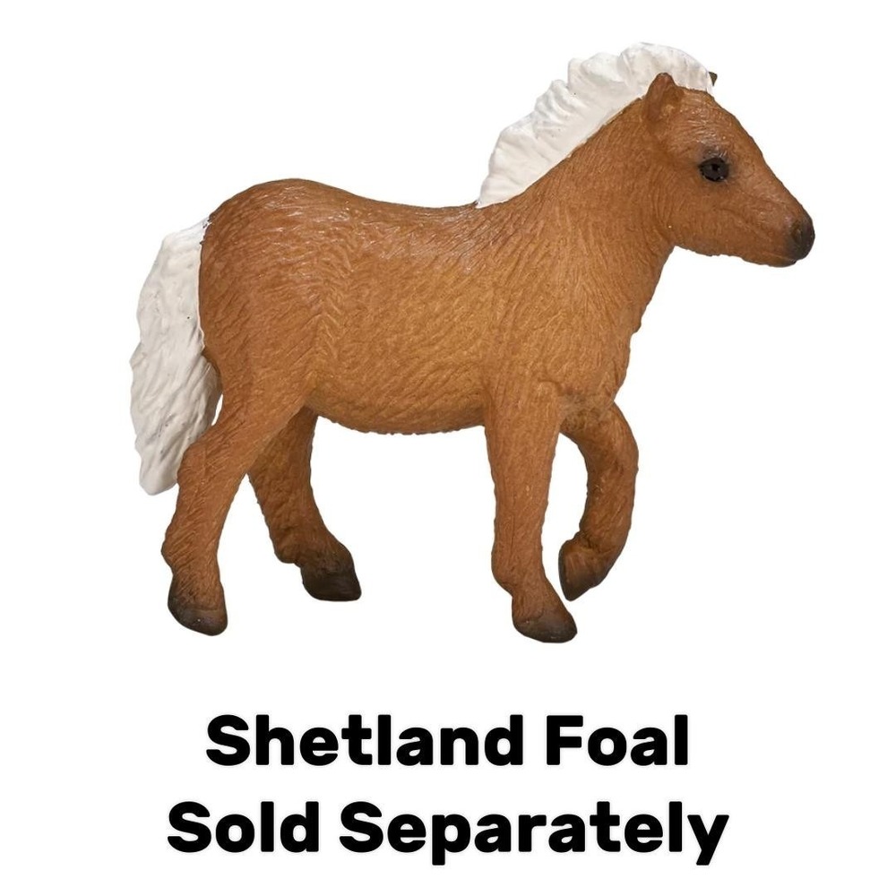 Mojo Shetland Pony Horse Figurine Mini Collectible Farm Animal Toy 387231 NEW - Picture 7 of 8